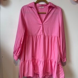 Sunday Up Pink Babydoll dress large